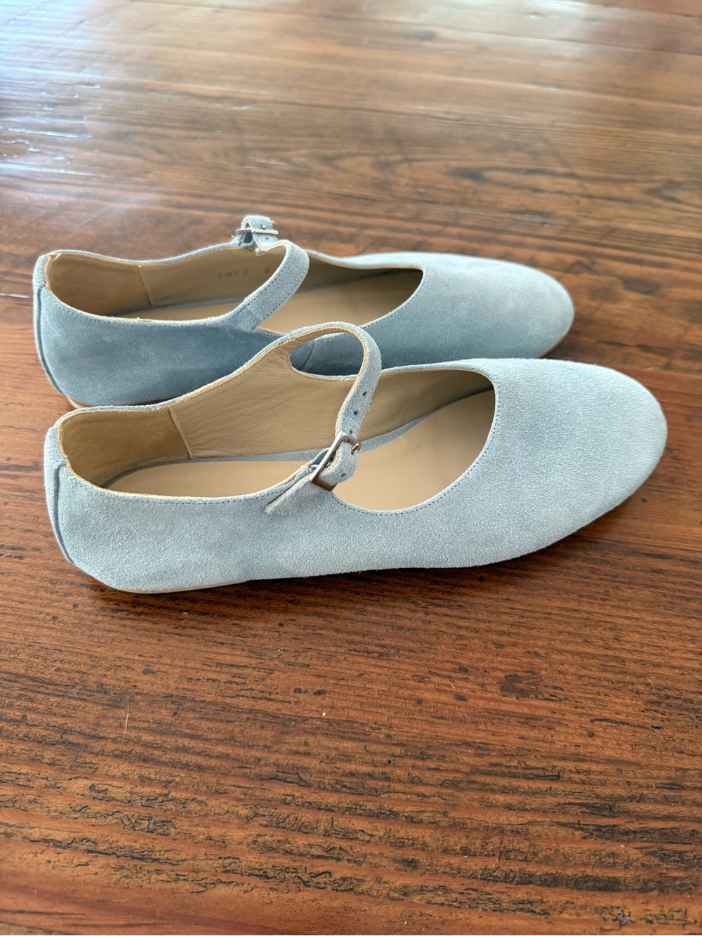 Freda Salvador Aubrey Mary Janes Blue Suede - Picture 4 of 6